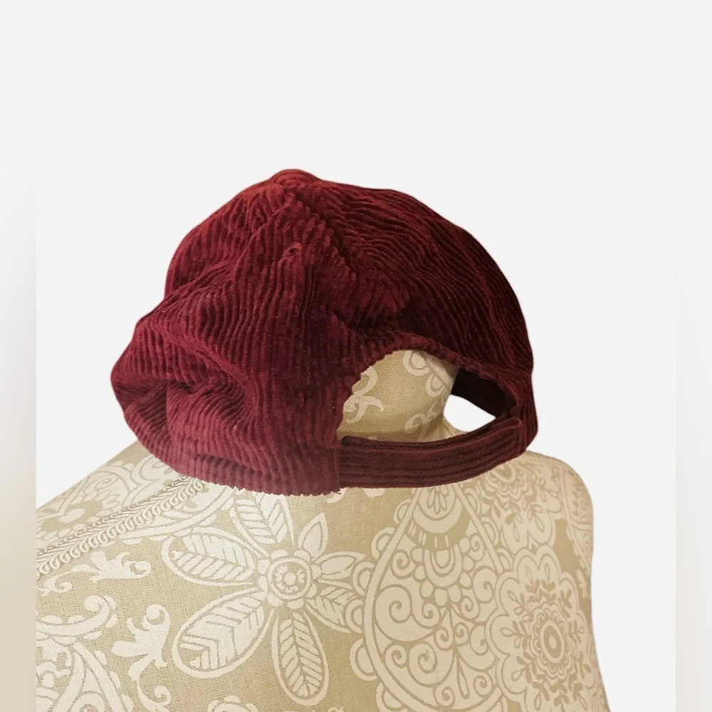 GAP Kids Corduroy Baseball Hat in Burgundy Size L/XL 55-57cm